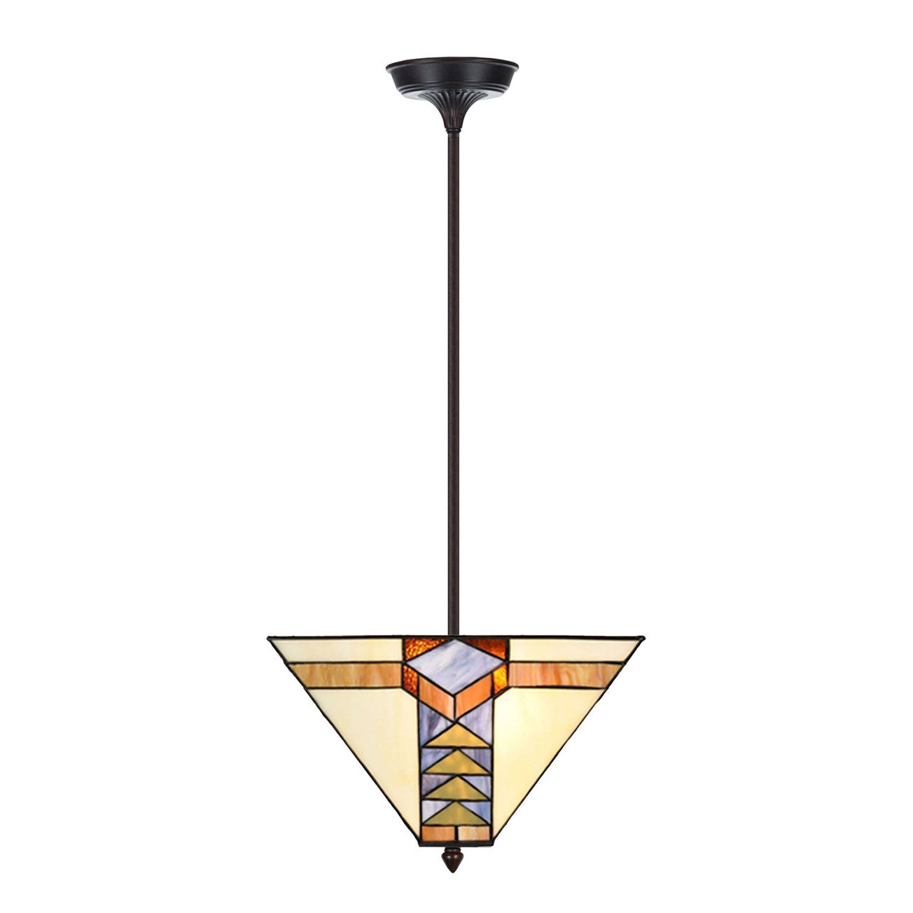 Tiffany Up-light Hanglamp Pyramide